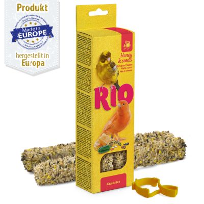 RIO Sticks - für Kanarien - mit Honig & gesunden Saaten - 2x 40 g - Breker Tierbedarf