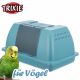 Vogel Transportbox - Kleintier Transportbox 32 x 17 x 20 cm - blau - Breker Tierbedarf