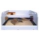 Meerschweinchen Stall – Kleintierstall - 100 x 80 cm  -  Komplettset  mit Kunststoffausstattung -  Breker Tierbedarf  - 2 Ebenen - mit Kotwanne 